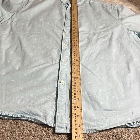 Denim & Flower shirt Mens size XL Slim Fit button up palms short sleeve cotton - Picture 7 of 10